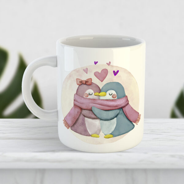 Чашка Влюблённые пингвины