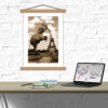 Креативный постер с паспарту - Слон и башня