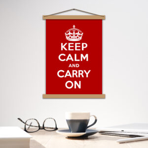 Постер мотивационный - Keep calm and carry on